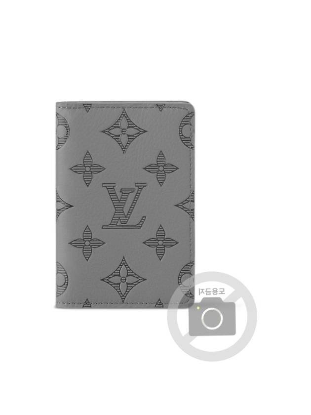 Pocket Organizer Monogram Shadow Card Wallet Grey - LOUIS VUITTON - BALAAN 4