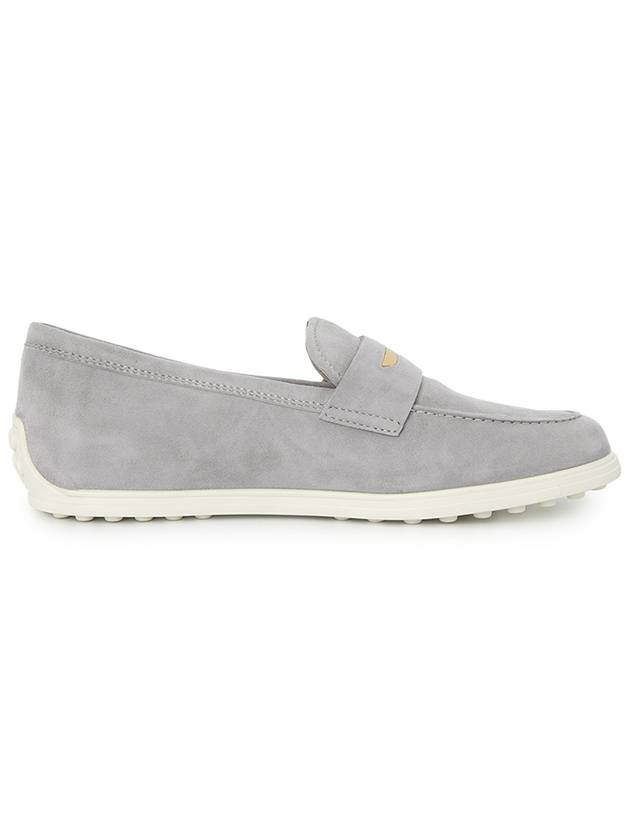 Women's Suede Loafers Grey - TOD'S - BALAAN 5