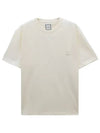 Flower Back Logo Short Sleeve T-Shirt Ivory - WOOYOUNGMI - BALAAN 6