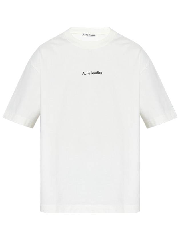 Stamp Logo Cotton Short Sleeve T-Shirt White - ACNE STUDIOS - BALAAN 2