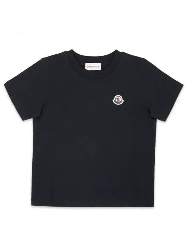 Kids Logo Patch Short Sleeve Black 8C00018 83907 999 8 10A 270344 1053549 - MONCLER - BALAAN 1