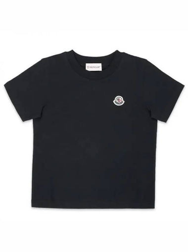 Kids Logo Patch Short Sleeve Black 8C00018 83907 999 8 10A 1053549 - MONCLER - BALAAN 1