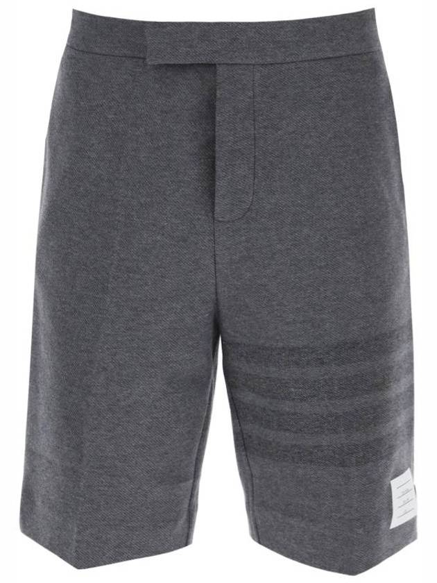 4 Bar Stripe Shorts Grey - THOM BROWNE - BALAAN 2