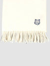 Wool Fox Head Muffler Ivory - MAISON KITSUNE - BALAAN 3