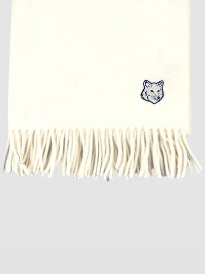 Wool Fox Head Muffler Ivory - MAISON KITSUNE - BALAAN 2