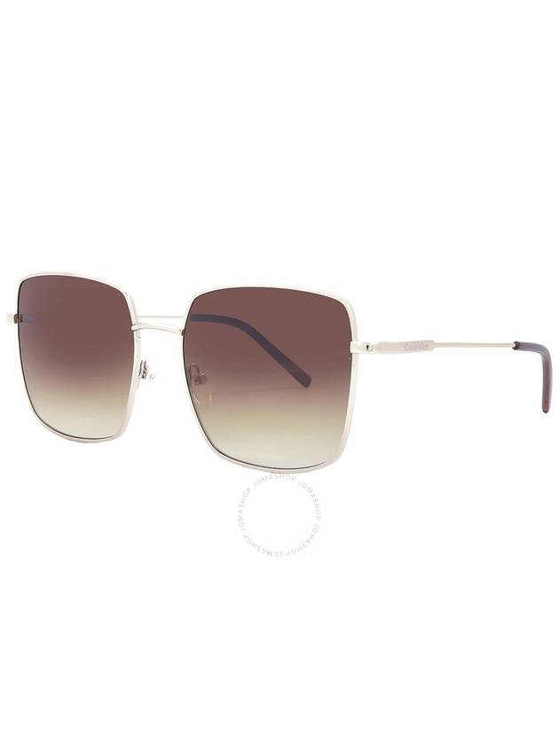 Calvin Klein Brown Gradient Square Ladies Sunglasses CK22121S 714 57 - CALVIN KLEIN - BALAAN 3