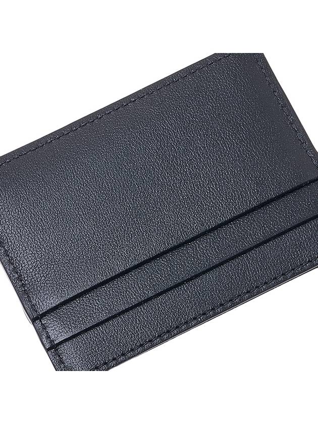 V Logo Leather Card Wallet Green - VALENTINO - BALAAN 8