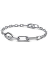 Me Slim Link Chain Bracelet Silver - PANDORA - BALAAN 1