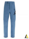 Logo Buckle Straight Pants Blue - DIOR - BALAAN 2