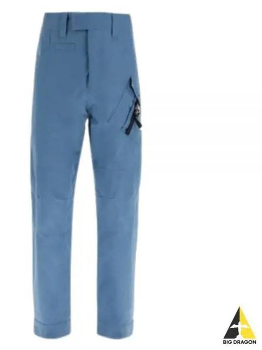 Logo Buckle Straight Pants Blue - DIOR - BALAAN 2