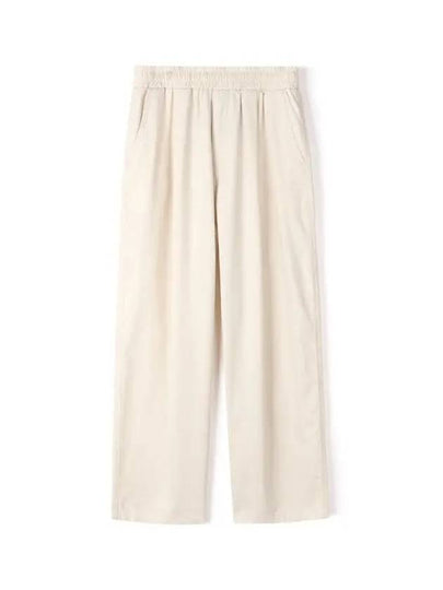 One tuck linen wide pants natural - INDUST - BALAAN 2