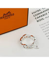 Small Chaine D'Ancre Enchainee Ring Silver - HERMES - BALAAN 4