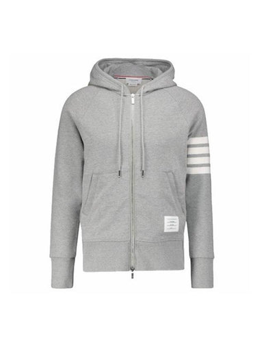 Engineered Classic Zip Up Hoodie Grey - THOM BROWNE - BALAAN 1