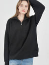 Modal Knit Half Zip up Black - CHANCE'S NOI - BALAAN 5