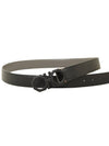 Reversible Gancini Leather Belt Black - SALVATORE FERRAGAMO - BALAAN 4