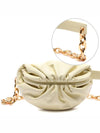 Chain Leather Belt Bag Light Beige - BOTTEGA VENETA - BALAAN 2