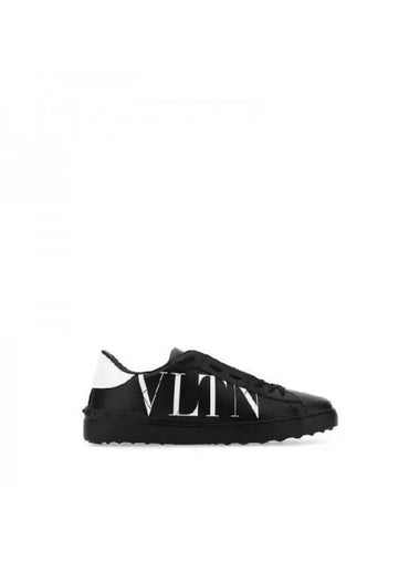 VLTN Logo Low Top Sneakers Black - VALENTINO - BALAAN 1