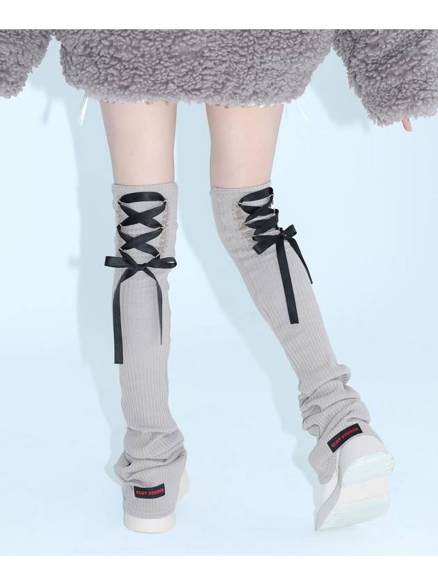 11lace up leg warmer BEIGE - CLUT STUDIO - BALAAN 3