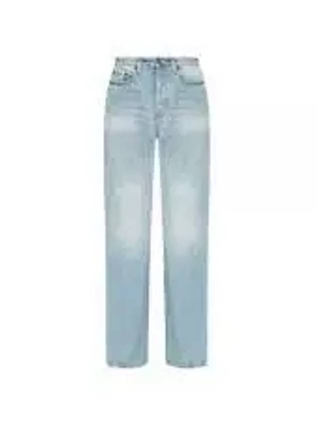 Denim Cotton Bootcut Jeans Blue - SAINT LAURENT - BALAAN 2