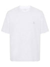 Cotton Short Sleeve T-Shirt White - BRUNELLO CUCINELLI - BALAAN 2