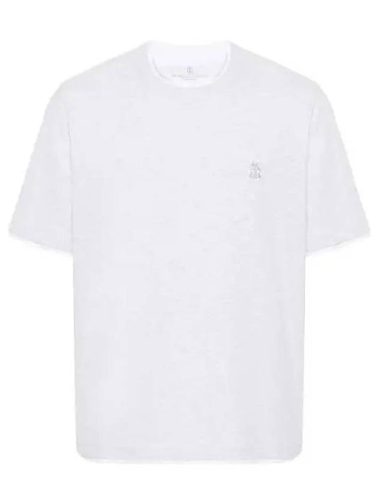 Cotton Short Sleeve T-Shirt White - BRUNELLO CUCINELLI - BALAAN 2