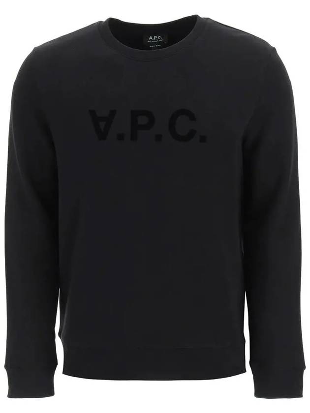 VPC Logo Crew Neck Sweatshirt Black - A.P.C. - BALAAN 2