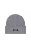 Mini Embroidered Logo Beanie Grey - MSGM - BALAAN 2