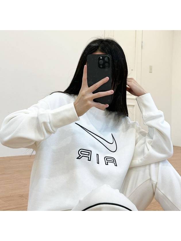 Sweatshirt DQ6568 133 Cream Ivory WOMENS S L Asian Fit - NIKE - BALAAN 4