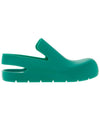 Puddle Clog Rubber Sandals Acid Turquoise - BOTTEGA VENETA - BALAAN.