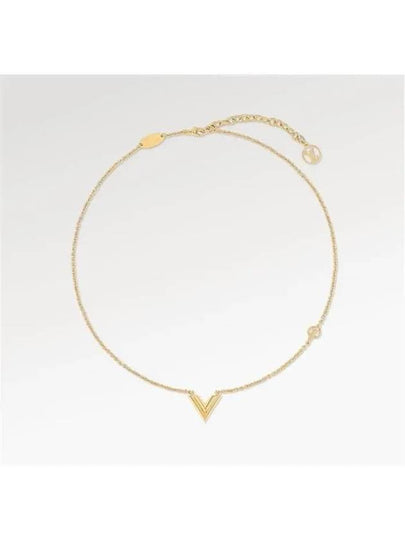 Essential V Necklace Gold - LOUIS VUITTON - BALAAN 2