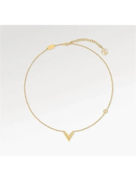 Essential V Necklace Gold - LOUIS VUITTON - BALAAN 2