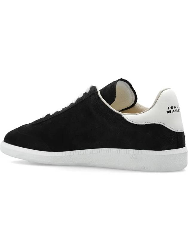 Bryce Suede Low Top Sneakers Black - ISABEL MARANT - BALAAN 4