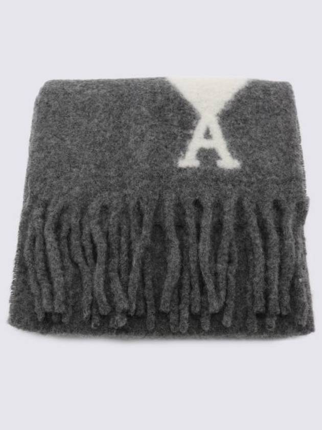 Muffler Scarf USF422A W0054 061 Gray - AMI - BALAAN 1