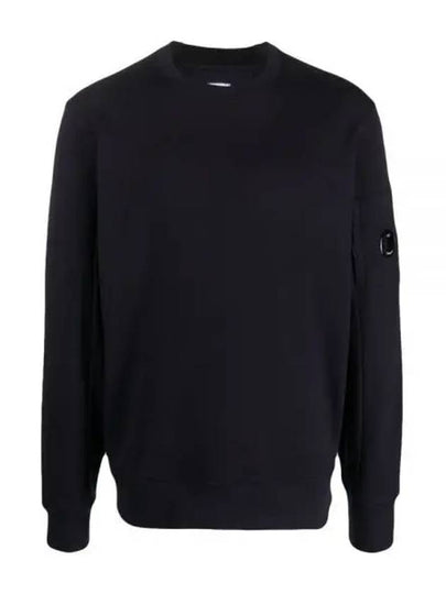 Diagonal Raised Fleece Sweatshirt Navy - CP COMPANY - BALAAN 2