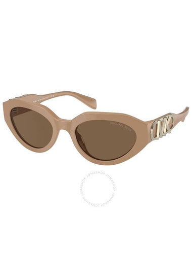 Michael Kors Empire Oval Brown Ladies Sunglasses MK2192 355573 53 - MICHAEL KORS - BALAAN 1