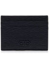 Gancini Card Wallet Black - SALVATORE FERRAGAMO - BALAAN 2