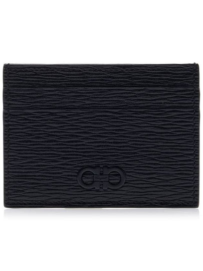 Gancini Card Wallet Black - SALVATORE FERRAGAMO - BALAAN 2