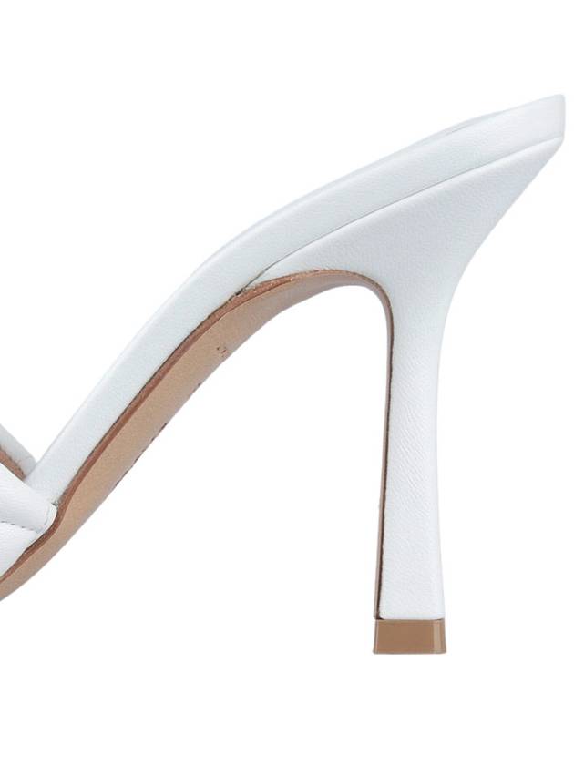 Quilted Sandals Heel White - BOTTEGA VENETA - 7