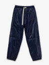 Drawstring Nylon Straight Pants Navy - JIL SANDER - BALAAN 2