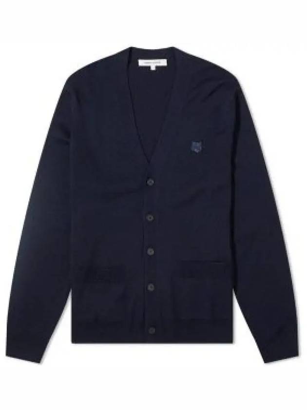 Bold Fox Head Patch Regular Cardigan Navy - MAISON KITSUNE - BALAAN 2