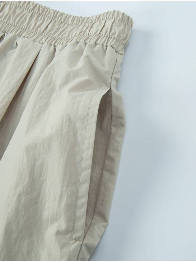 24SS gathered long skirt light beige - CALLAITE - BALAAN 3