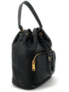 Leather triangle logo duet bucket bag 1BH038 - PRADA - BALAAN 3