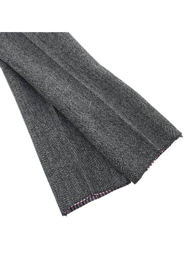 Men's Herringbone Backstrap Straight Pants Grey - THOM BROWNE - BALAAN 6