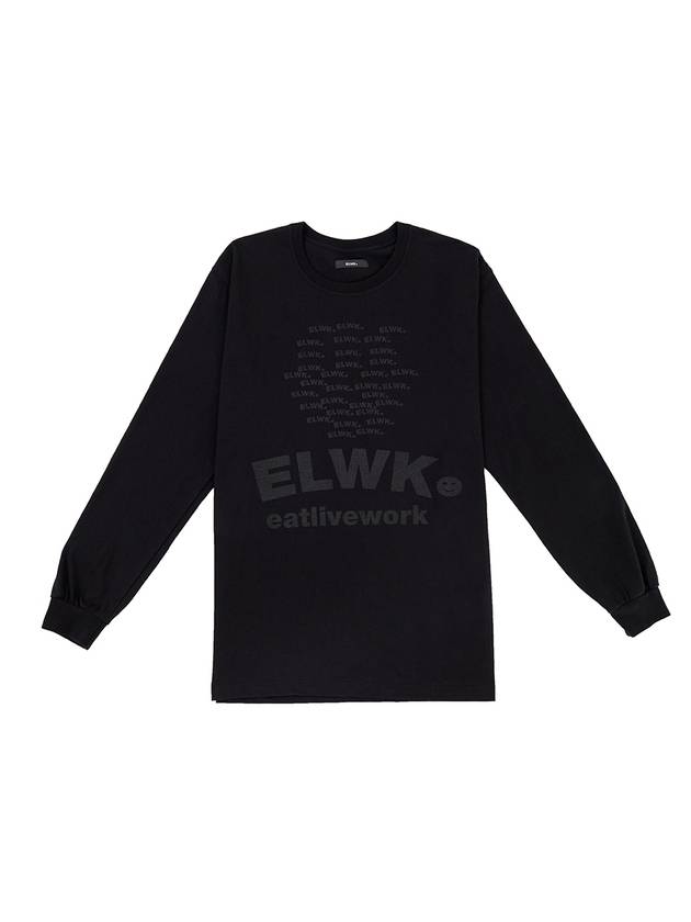 Men's Print Long Sleeve T-Shirt Black - ELWKSTUDIO - BALAAN 1