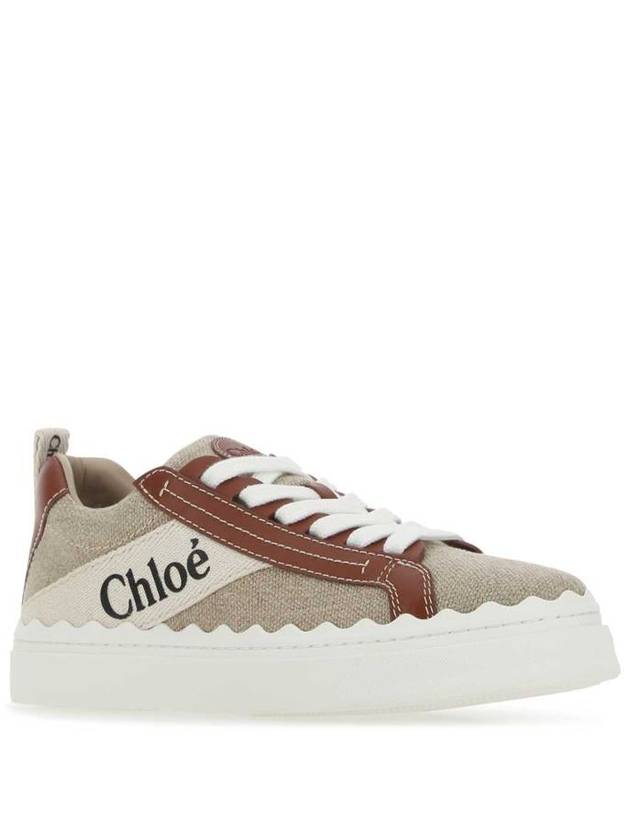 Lauren Leather Converse Low Top Sneakers Brown - CHLOE - BALAAN 3