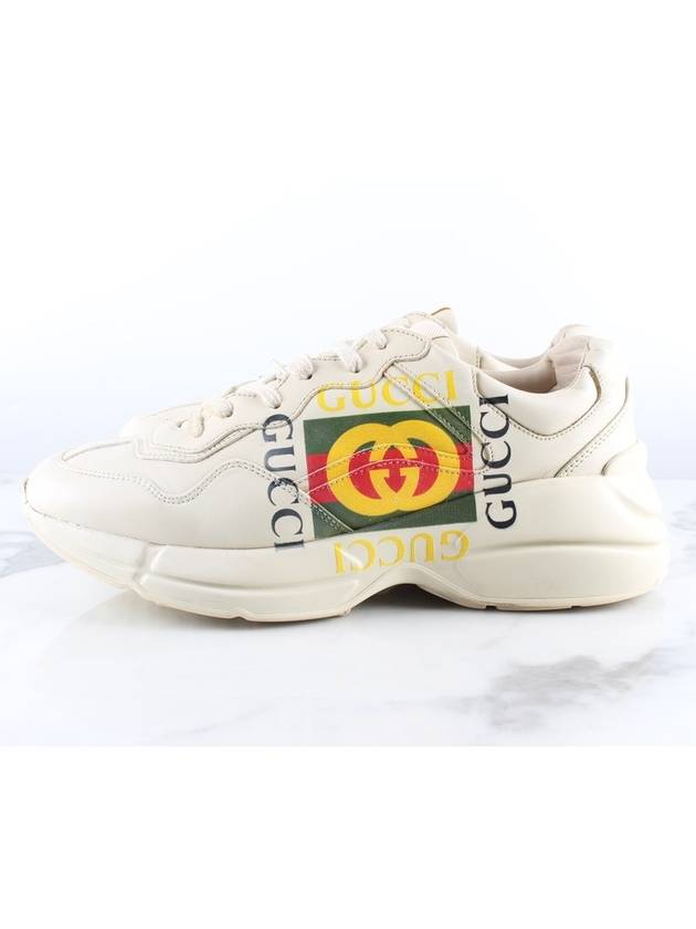 Square Logo Rhyton Sneakers 7 5 - GUCCI - BALAAN 5