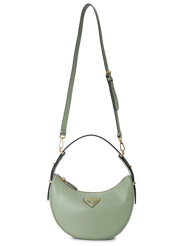 Arque Leather Shoulder Bag Aquamarine - PRADA - BALAAN 8