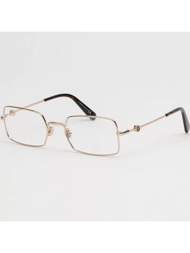 Eyewear Rectangle Eyeglasses Gold - MONCLER - BALAAN 6