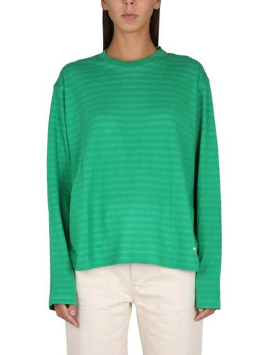 Reversible Stripe Long Sleeve T-Shirt Green - SUNNEI - BALAAN 1