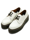 1461 Smooth Leather Platform Loafers White - DR. MARTENS - BALAAN 2